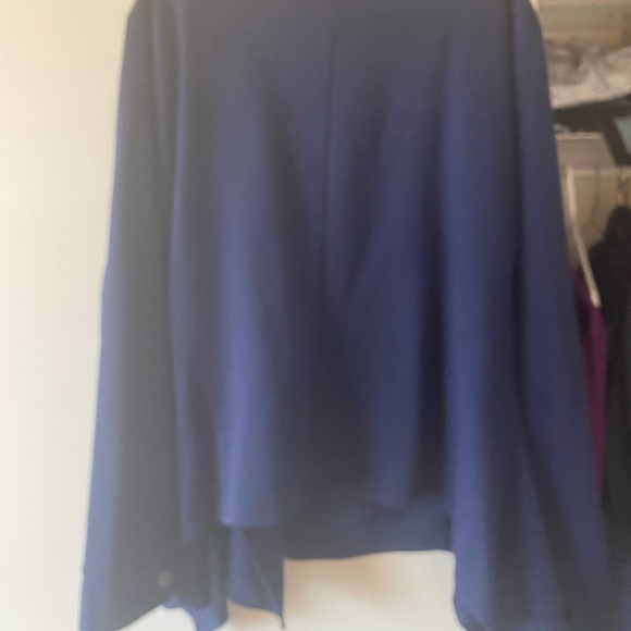 Societ+ moto style knit jacket with sharkbite hem - Picture 2 of 5